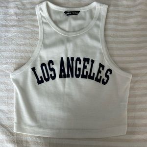 White Los Angeles Tank Top
